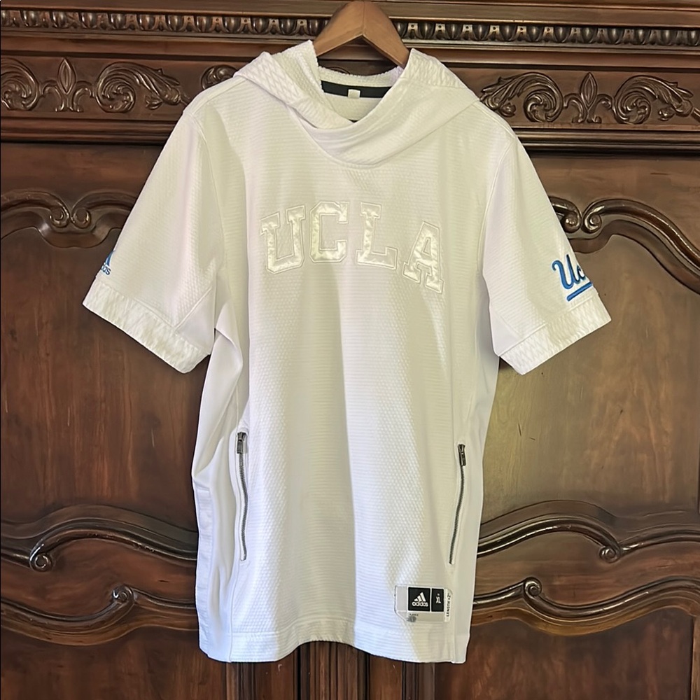 Adidas White Sweatshirt Hoodie Classic Design